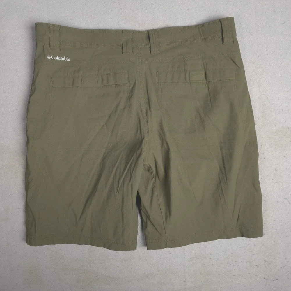 Columbia Omni Shield Mens Olive Green Hiking Outdoor Shorts Size‎ 38x10